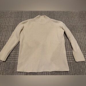 Sezane Cream Turtleneck Sweater